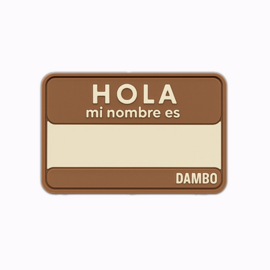 Parche Hola Mi Nombre Es