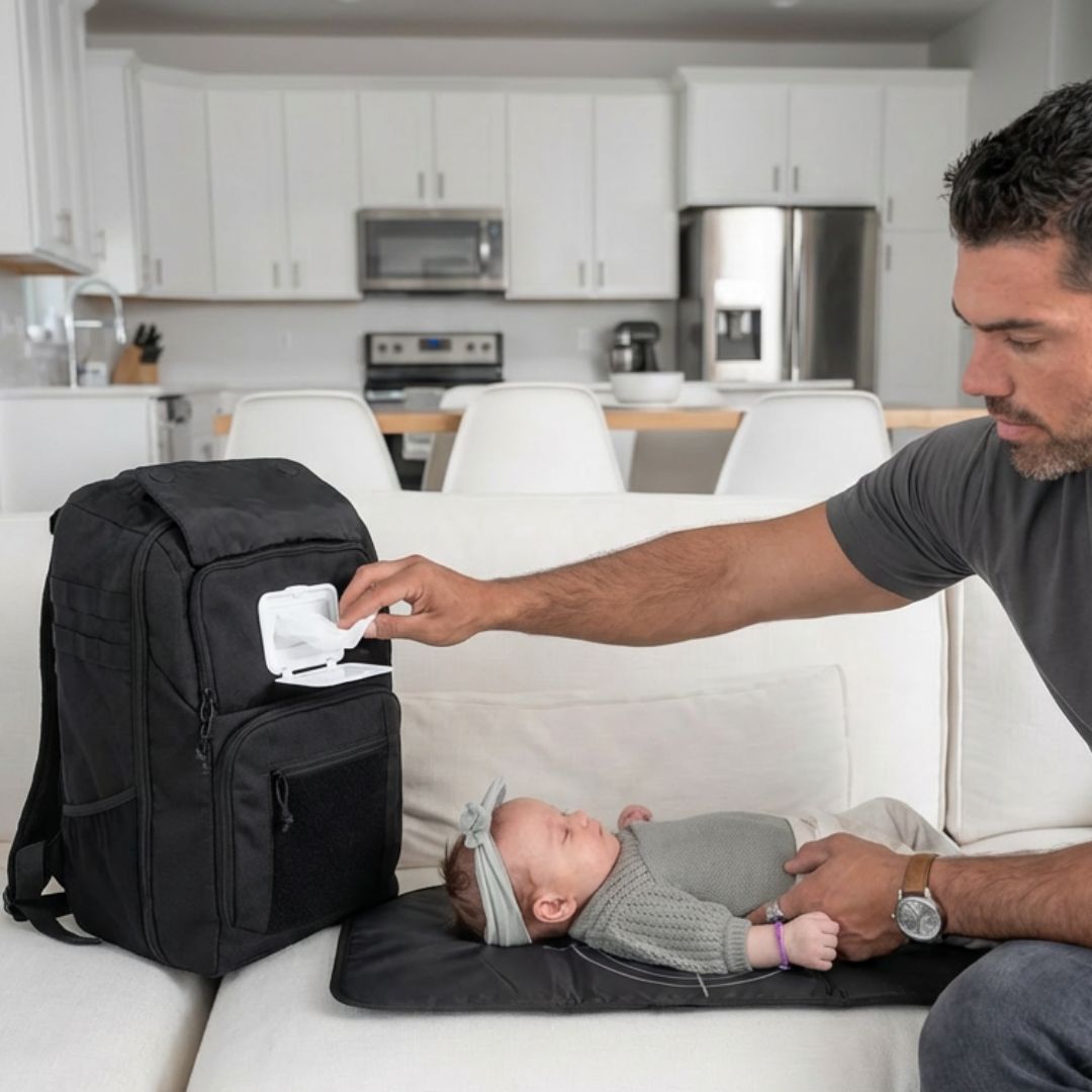 Mochila Pañalera DAMBO Wolfpack para Papá