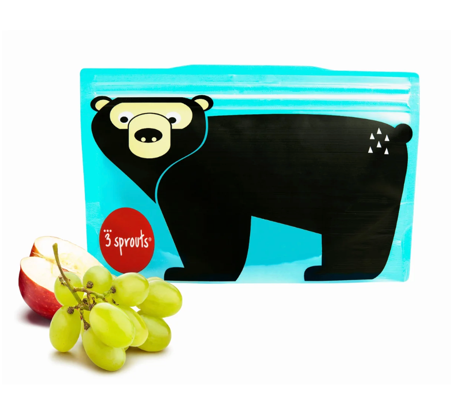 Bolsas reutilizables para snack Oso (2un)