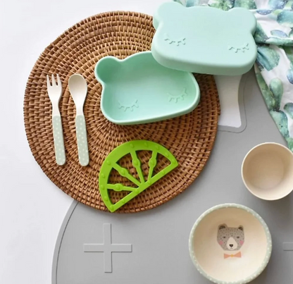 Caja para snack Oso verde menta