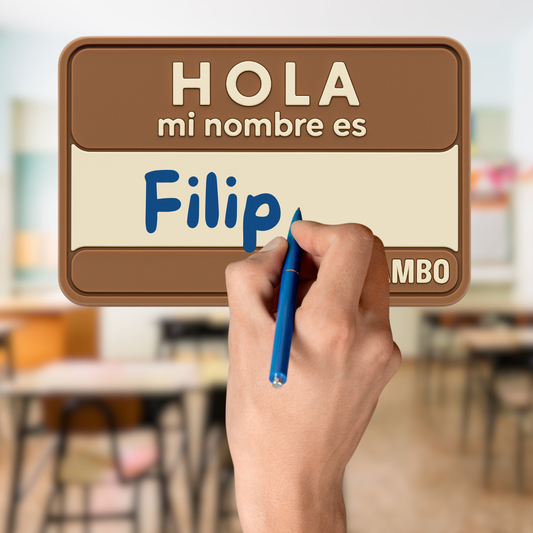 Parche Hola Mi Nombre Es